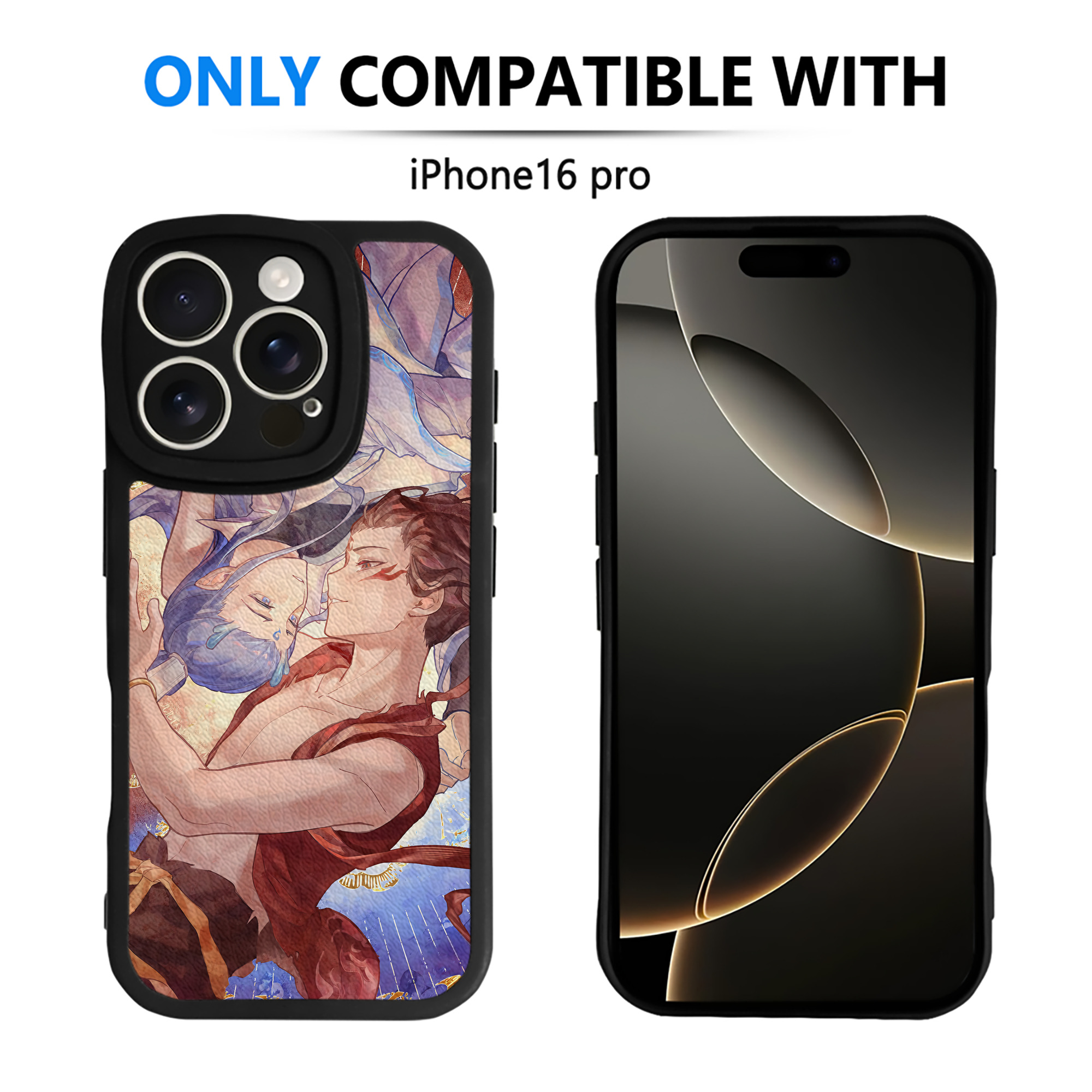 （画像用） Ne Zha 2 ナタ 魔童の大暴れ 【iPhone 16シリーズ対応】シリコンスマホケース（レザー調） 材質：シリコン